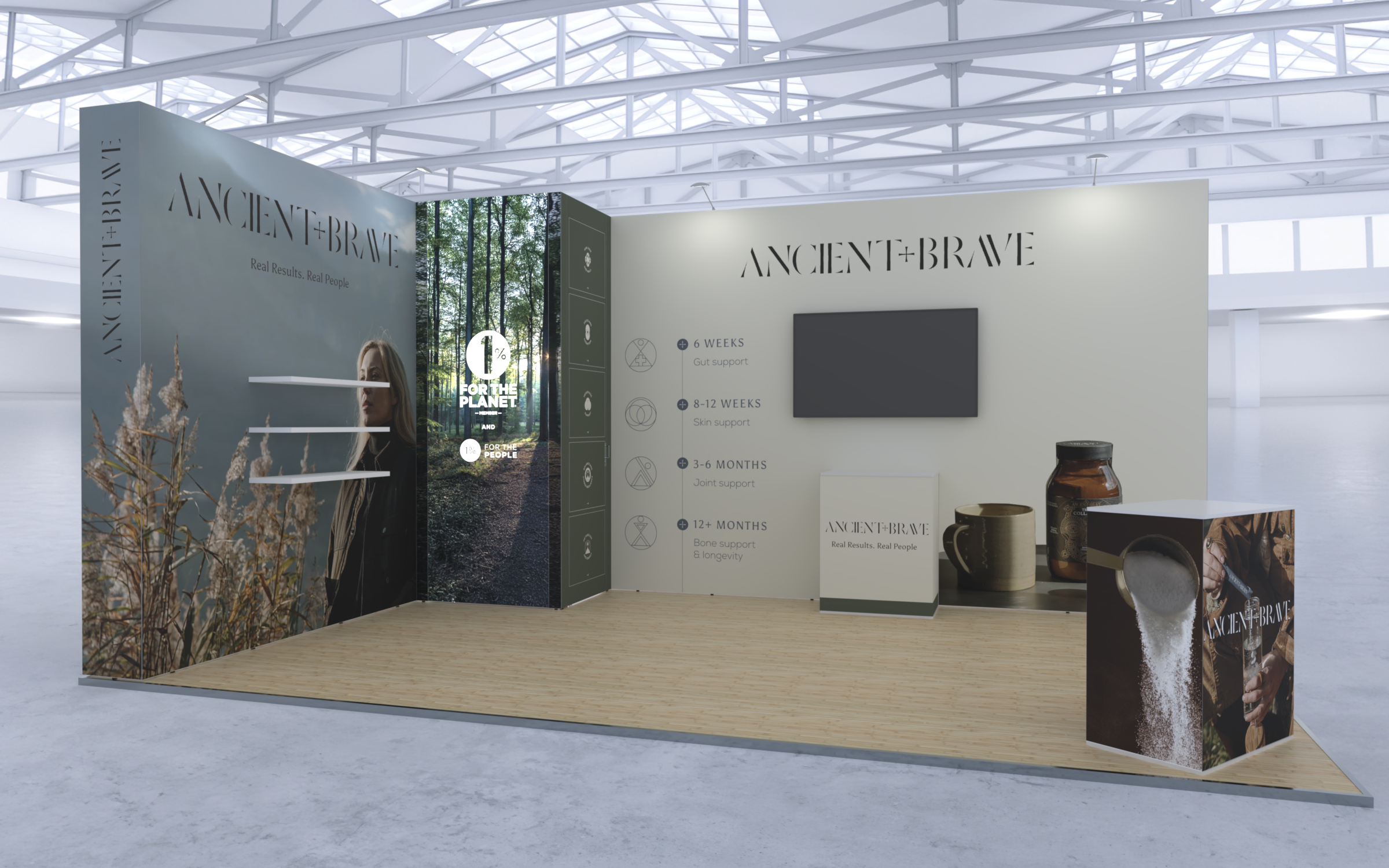 ISOframe Open Space Installed Exhibition Stand